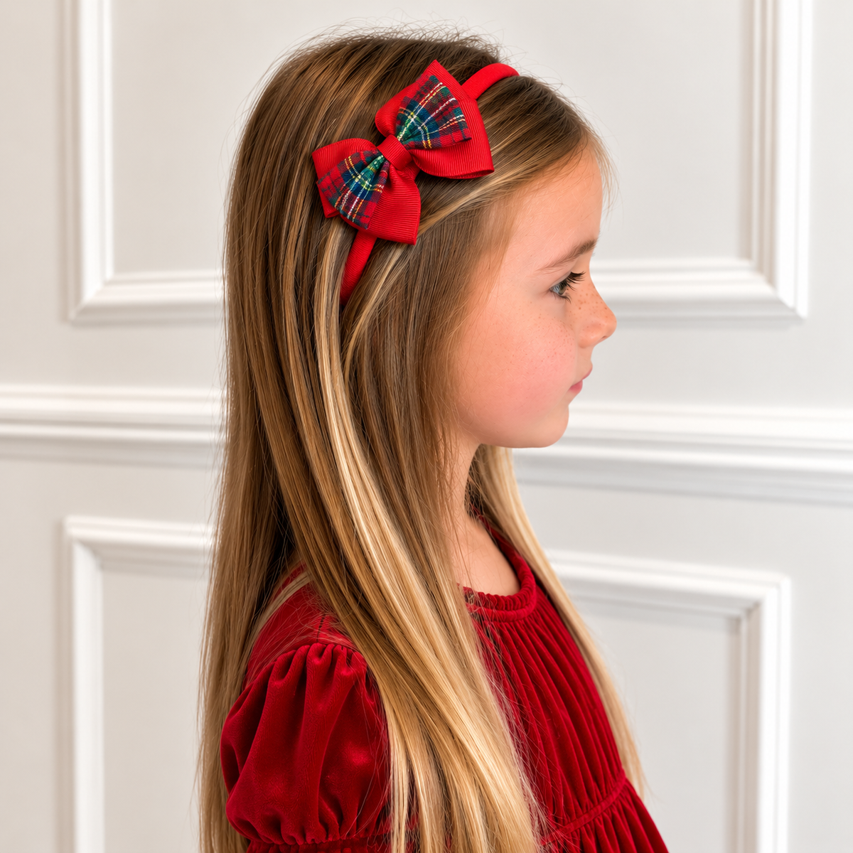 Classic Tartan Bow Hair Band